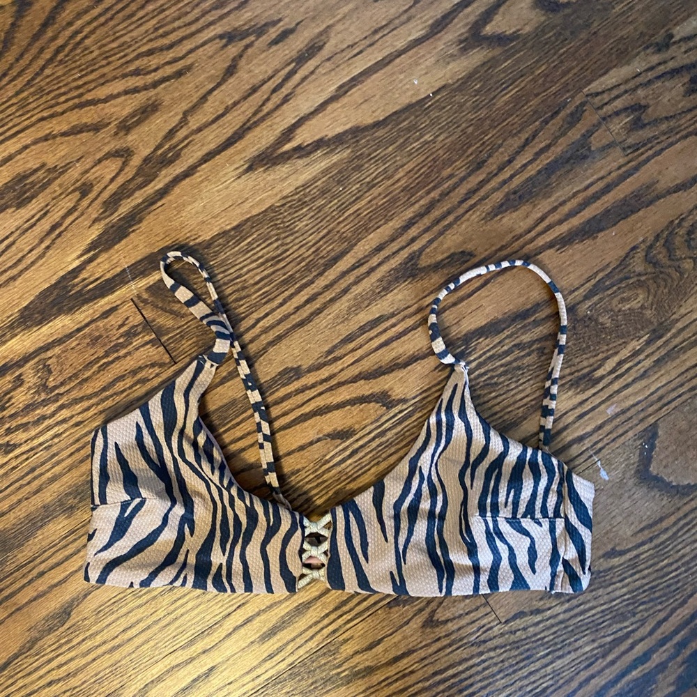 Aerie Animal Print Bikini Top